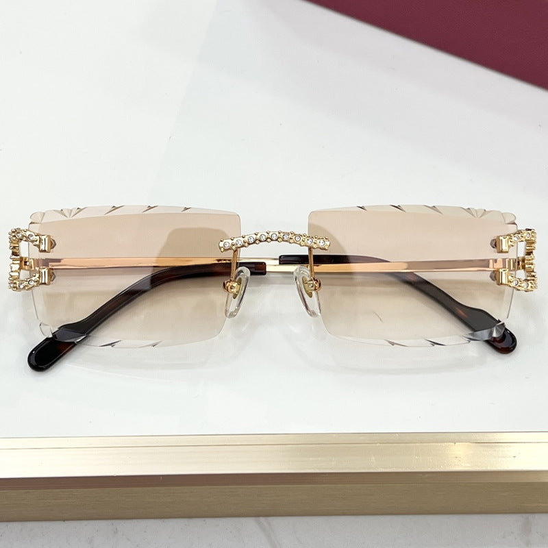 Frameless High-Looking Sunglasses