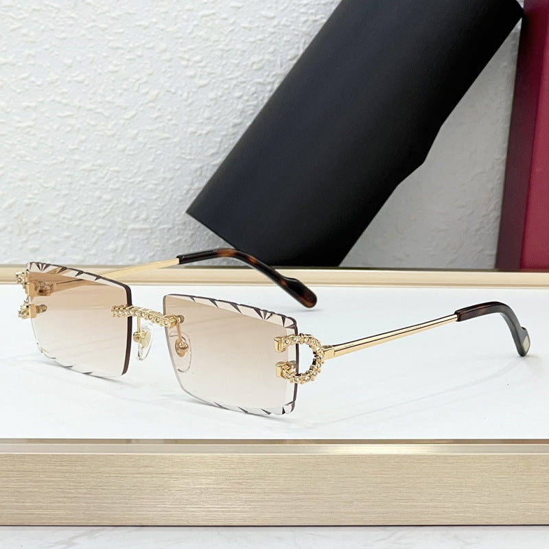Frameless High-Looking Sunglasses