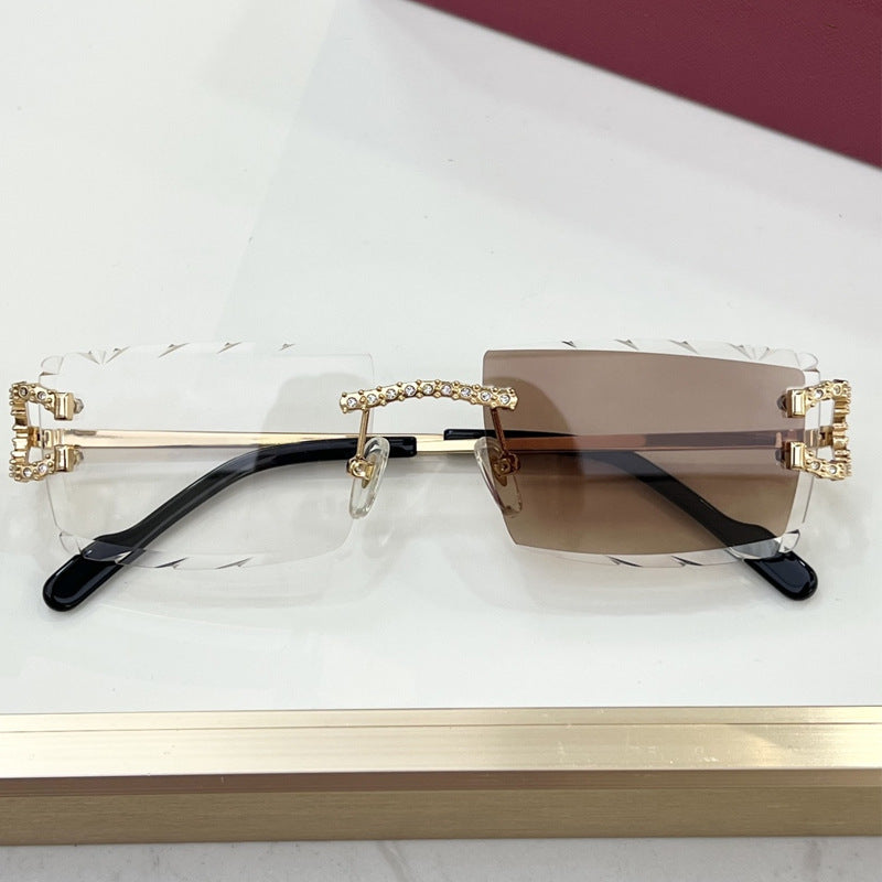 Frameless High-Looking Sunglasses