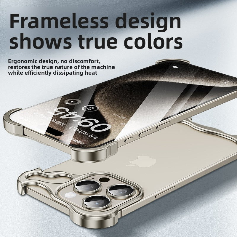 Frameless Metal Phone Case with Lens Protector