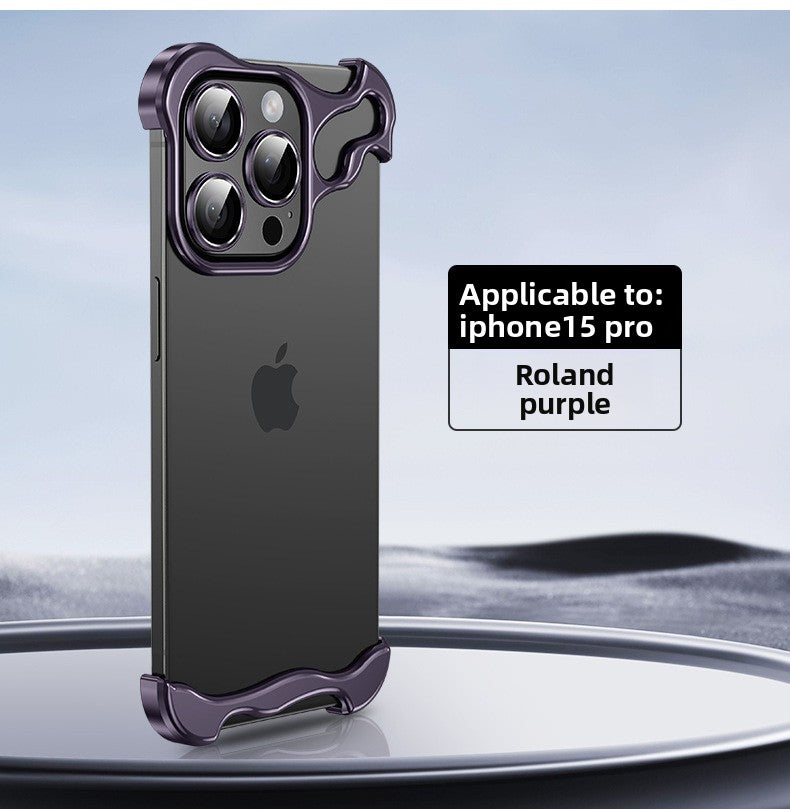 Frameless Metal Phone Case with Lens Protector