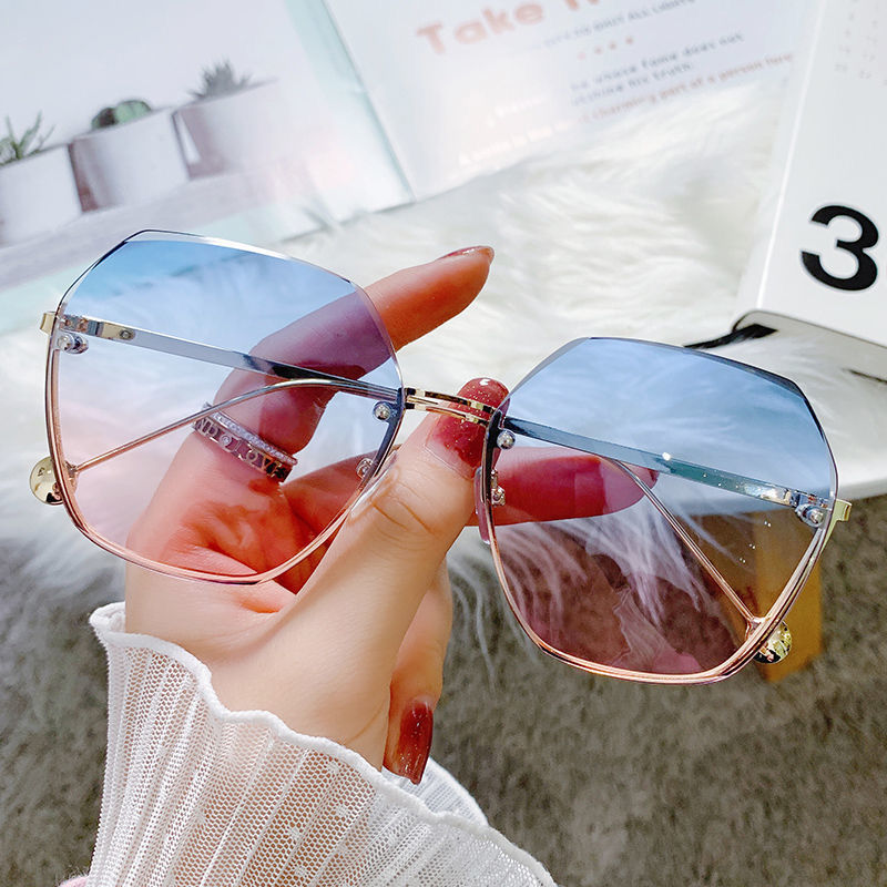 Frameless Metal Sunglasses UV Protection