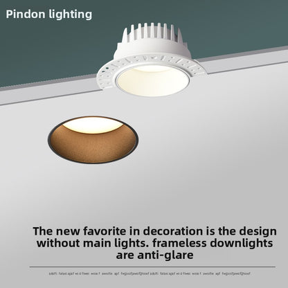Frameless Recessed LED Downlight Anti Glare Full Spectrum