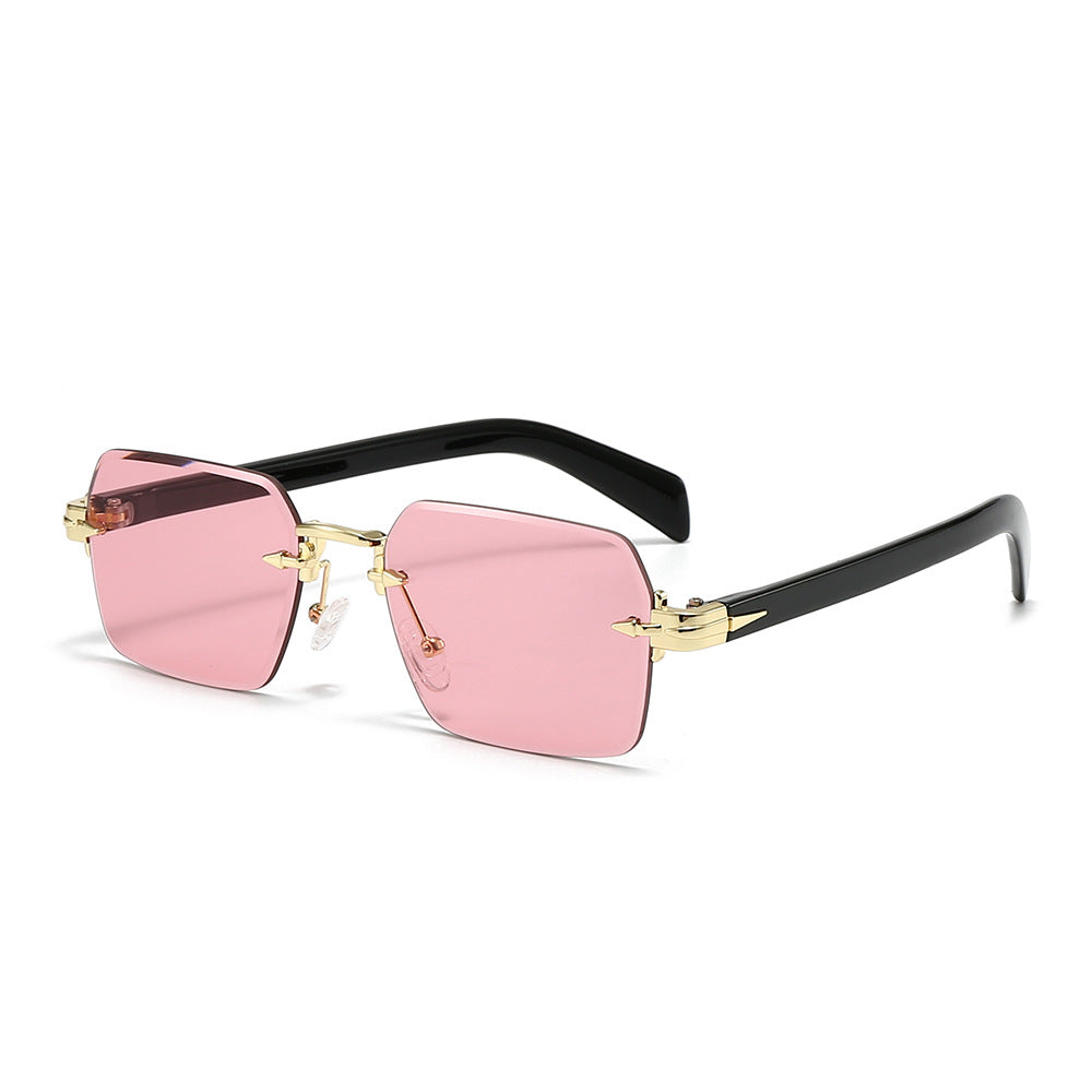 Frameless Square Polarized Sunglasses