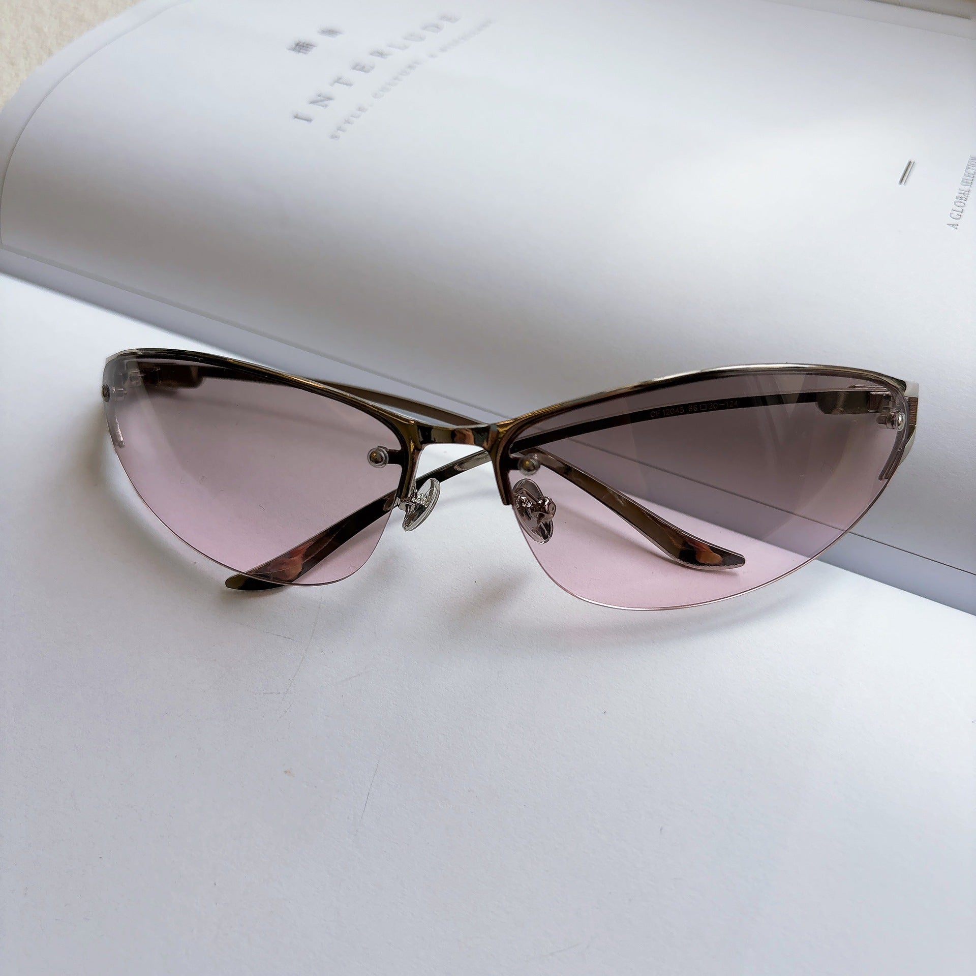 Frameless Tech Retro Sunglasses