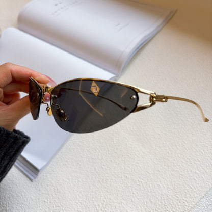 Frameless Tech Retro Sunglasses