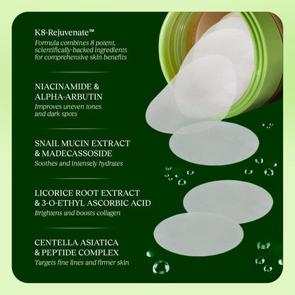 Freckle-removing and cleansing cotton pads