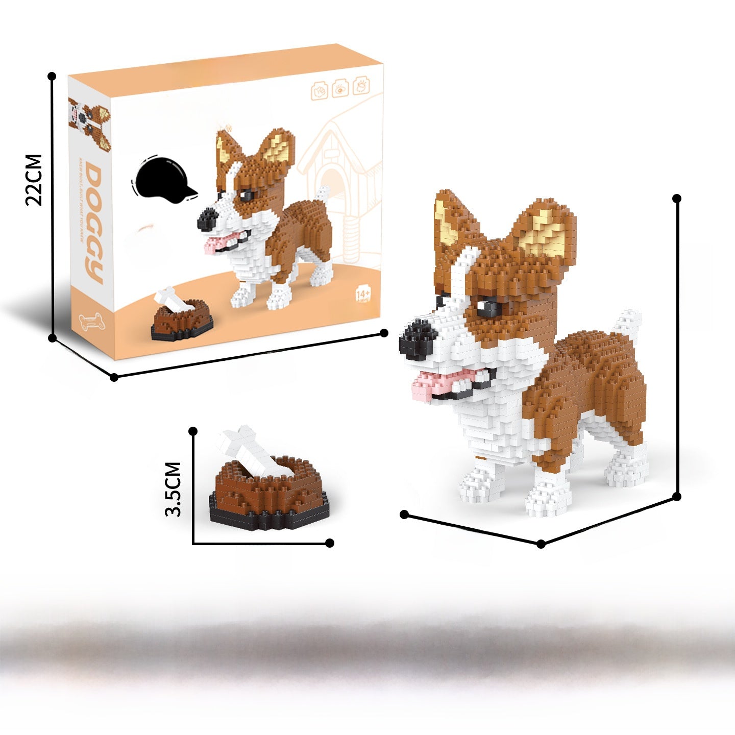 Free assembly educational toy building blocks