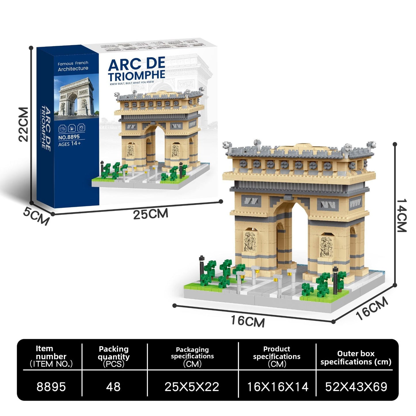 Free assembly educational toy building blocks