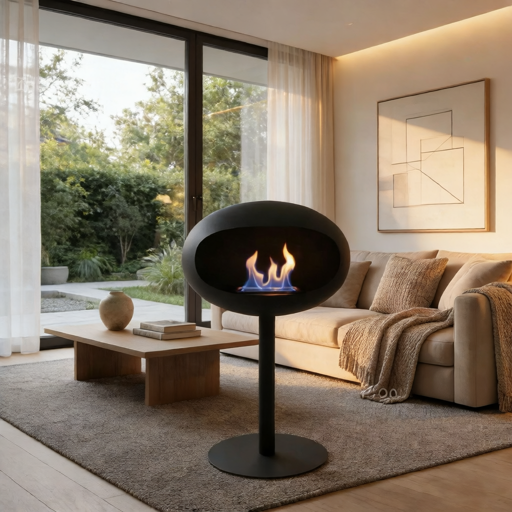 Freestanding Bioethanol Fireplace