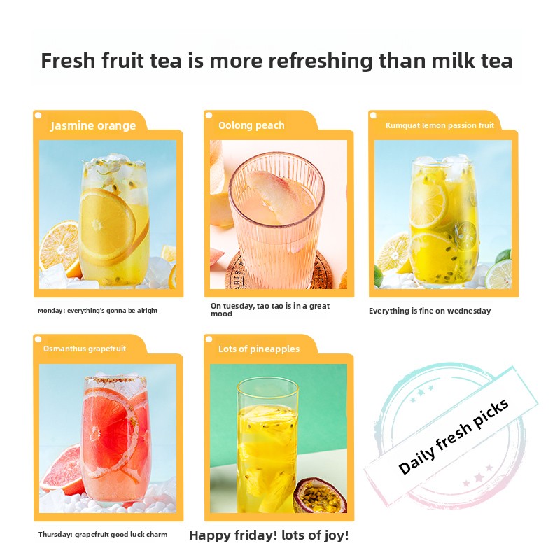 Freeze-Dried Fruit Tea Bags for Cold Brew