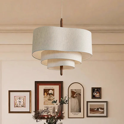 French cream-style master bedroom chandelier