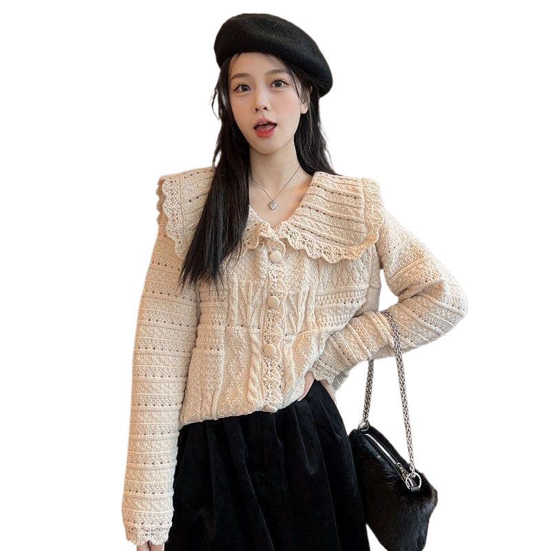 French Doll Style Knit Cardigan