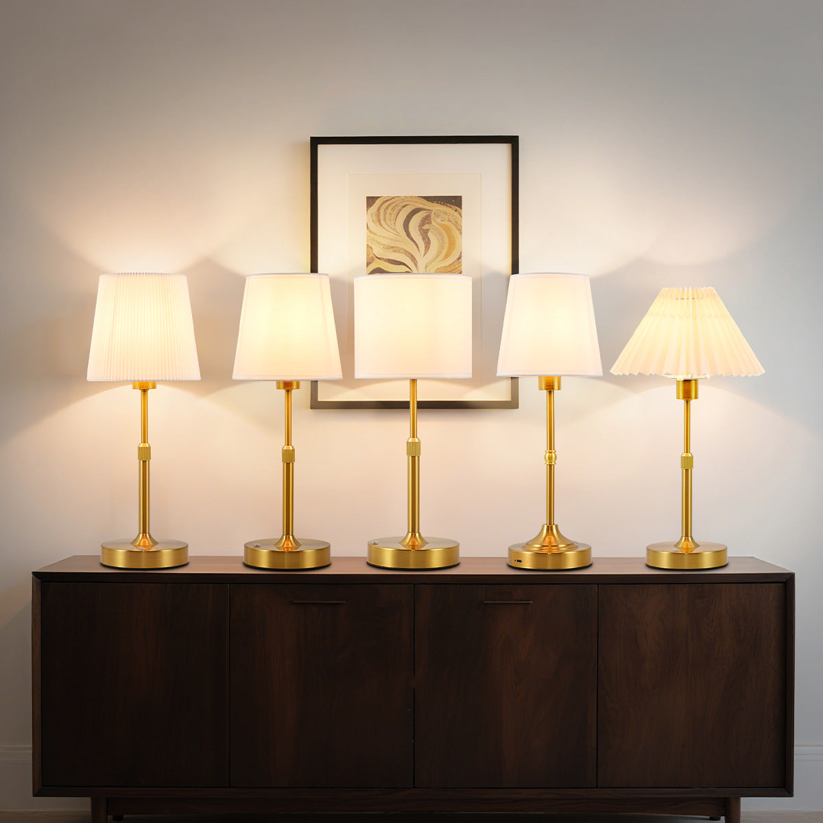 French Fabric Bedside Lamp