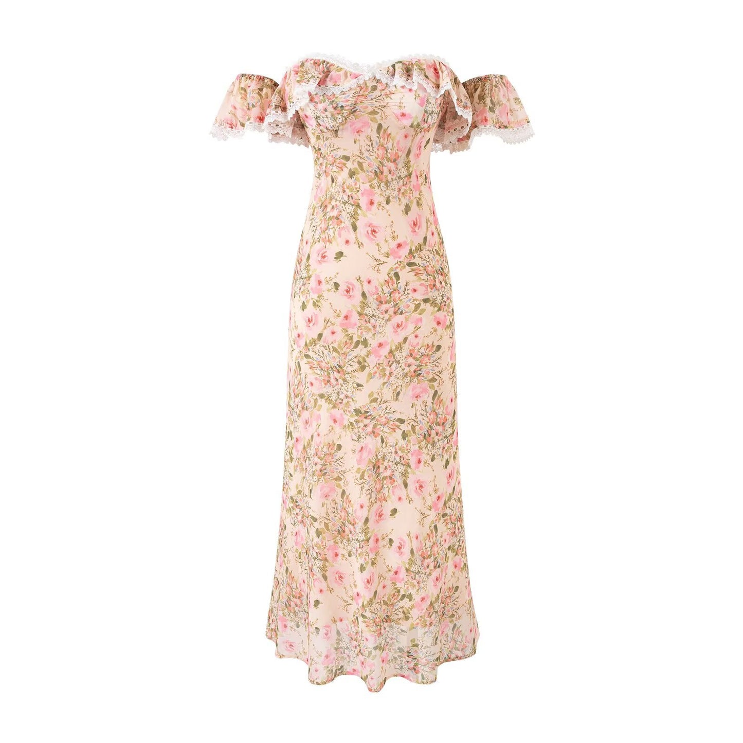 French Floral Summer Dress