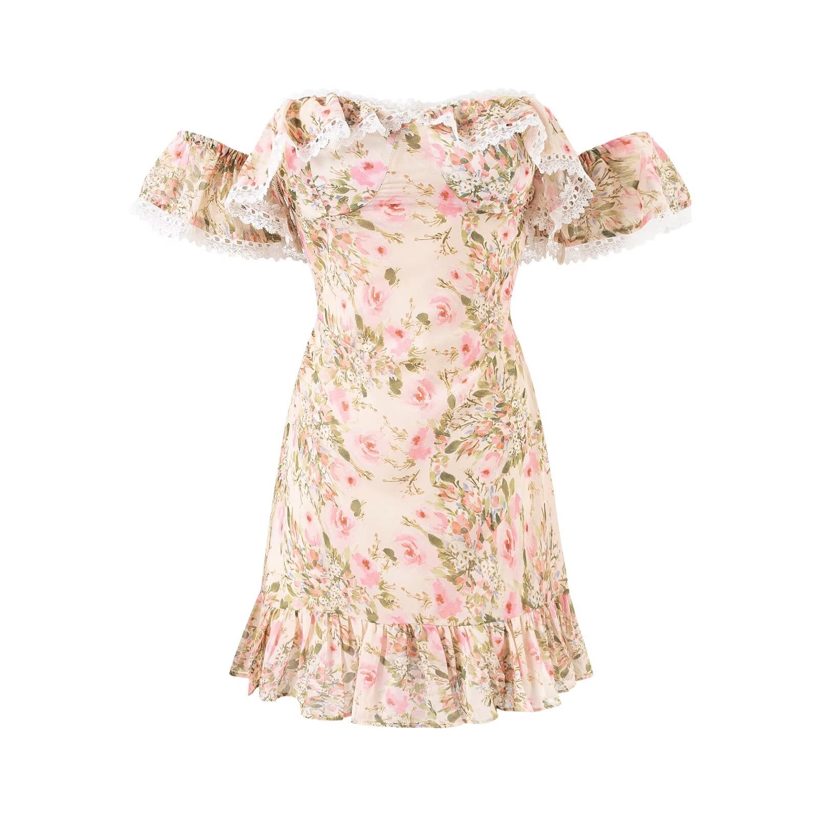 French Floral Summer Dress