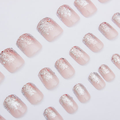 French Glitter Nail Patches