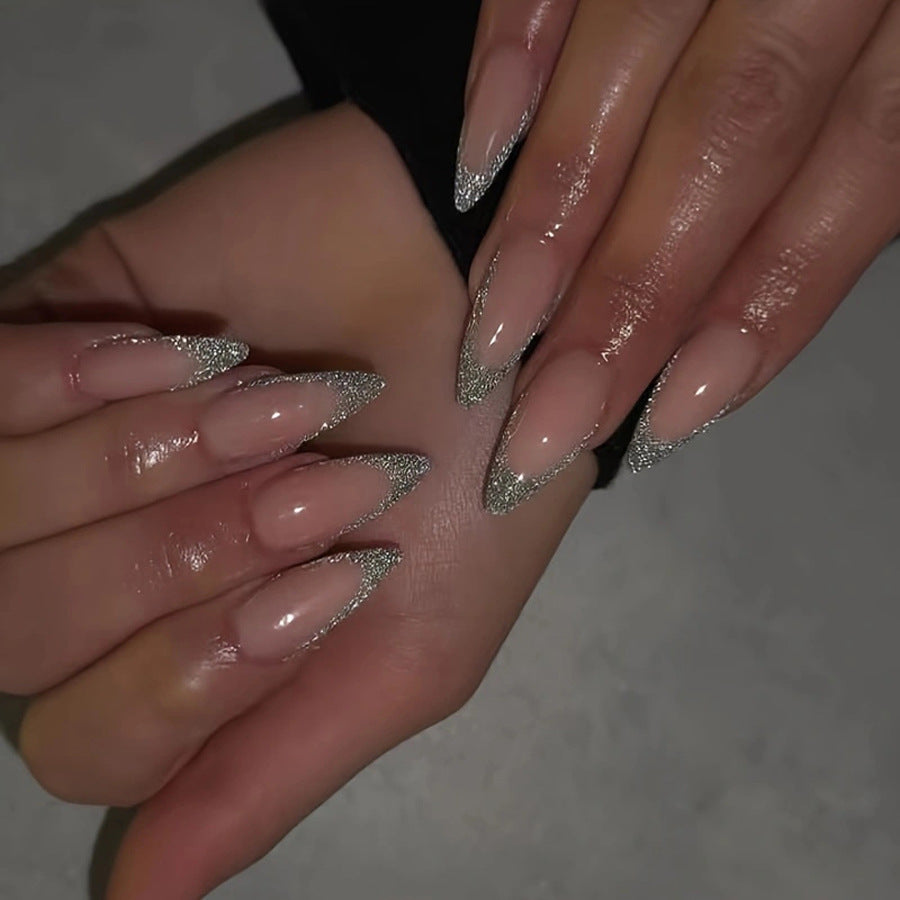 French Glitter Nail Patches