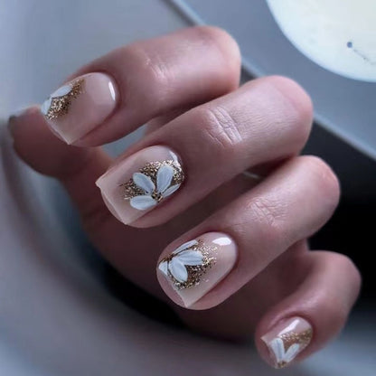 French Glitter Nail Patches