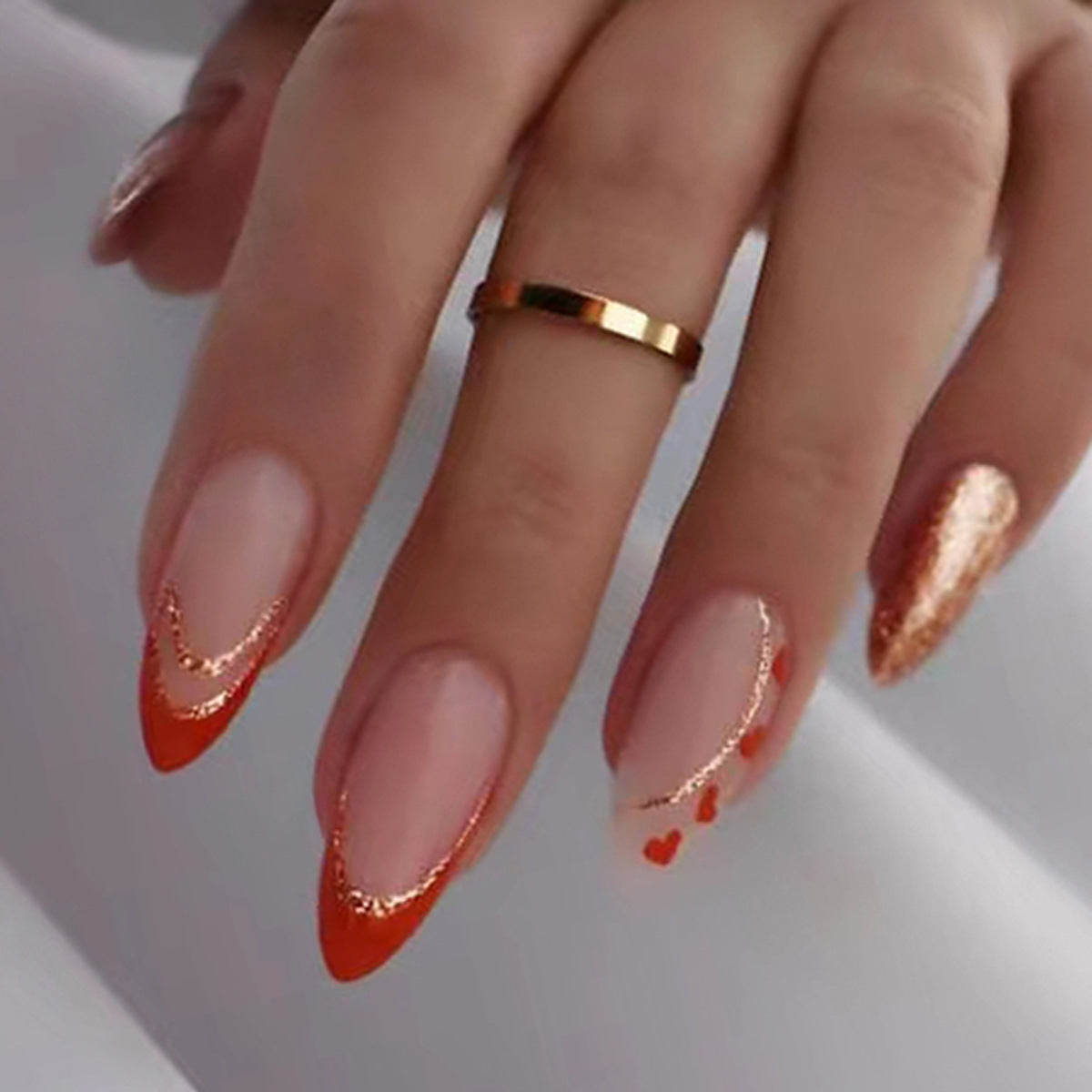 French Glitter Nail Patches