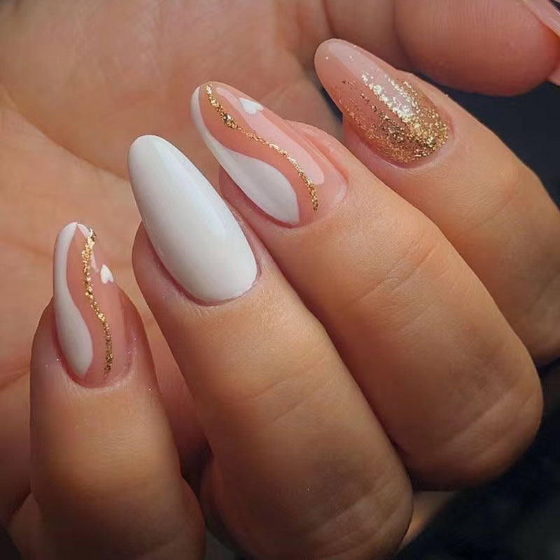 French Glitter Nail Patches