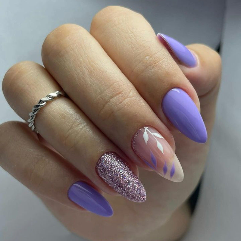 French Glitter Nail Patches