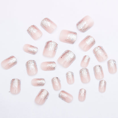 French Glitter Nail Patches