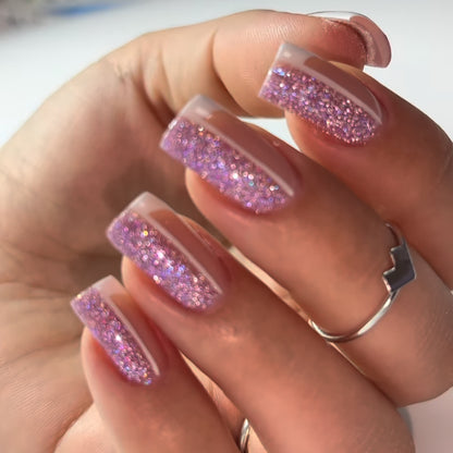 French Glitter Nail Patches