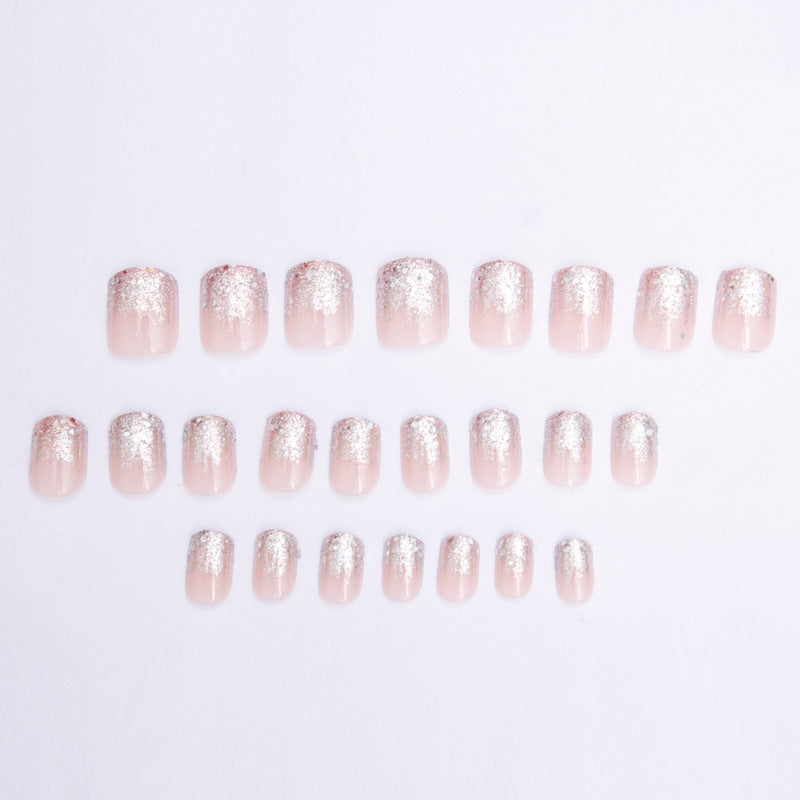 French Glitter Nail Patches