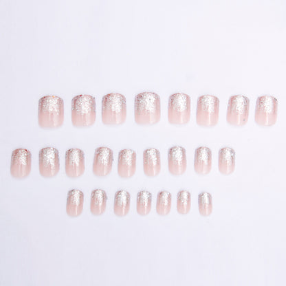 French Glitter Nail Patches