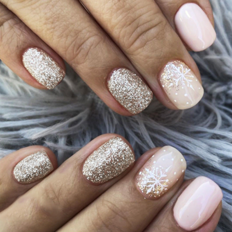 French Glitter Nail Patches