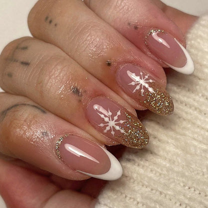 French Glitter Nail Patches