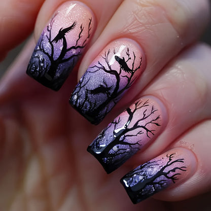 French Glitter Nail Patches