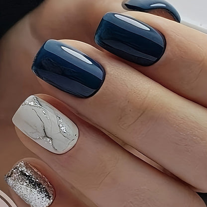 French Glitter Nail Patches