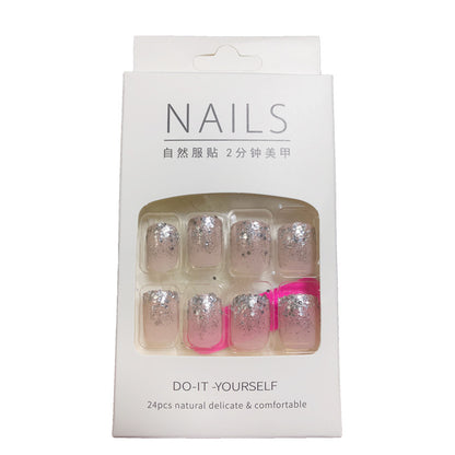 French Glitter Nail Patches