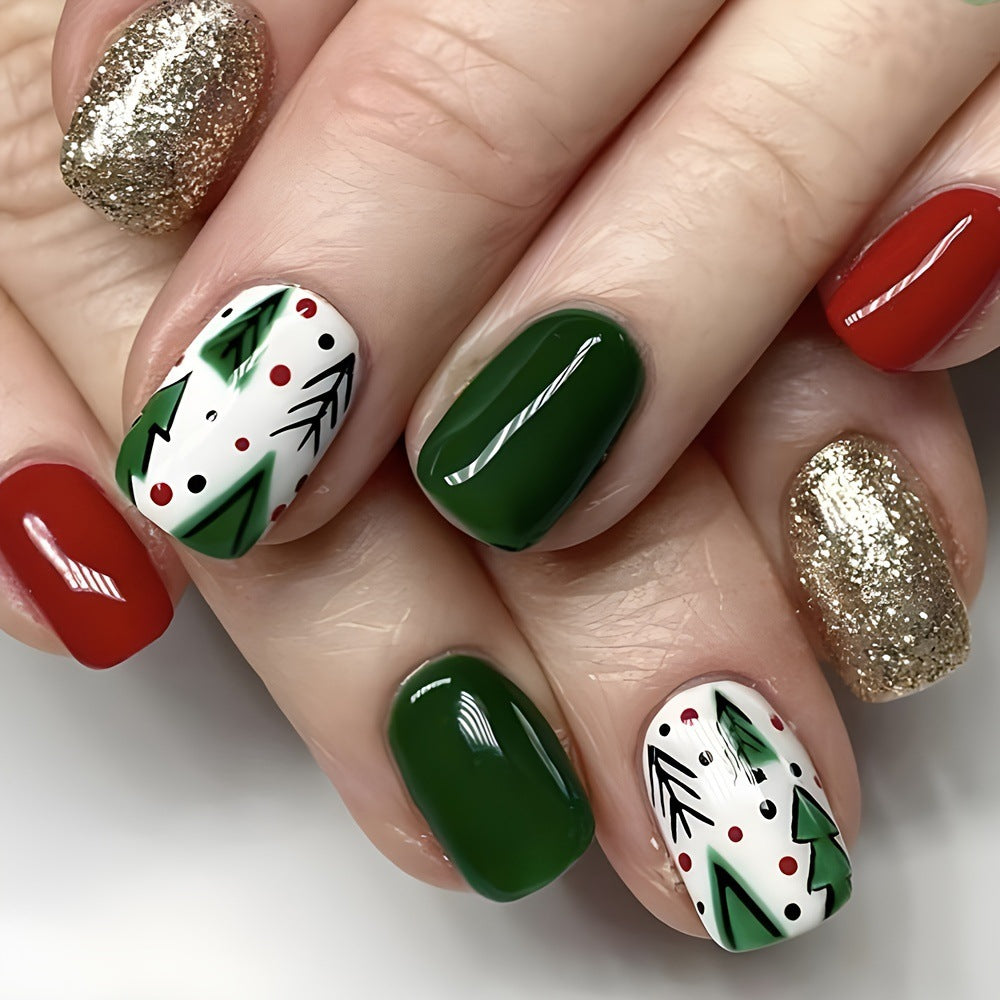 French Glitter Nail Patches