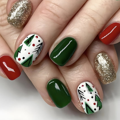 French Glitter Nail Patches