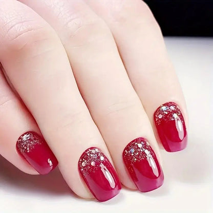 French Glitter Nail Patches