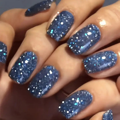 French Glitter Nail Patches
