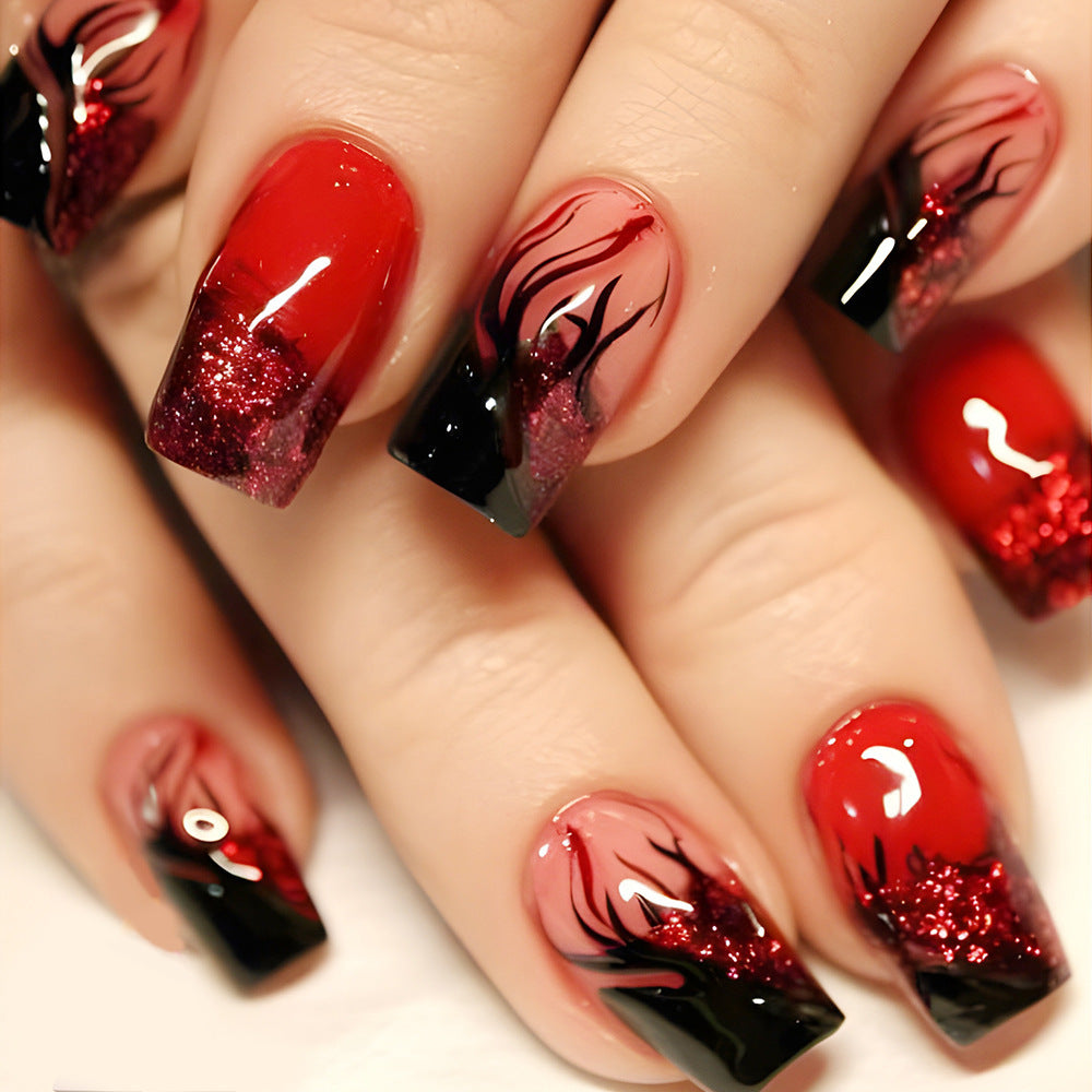 French Glitter Nail Patches