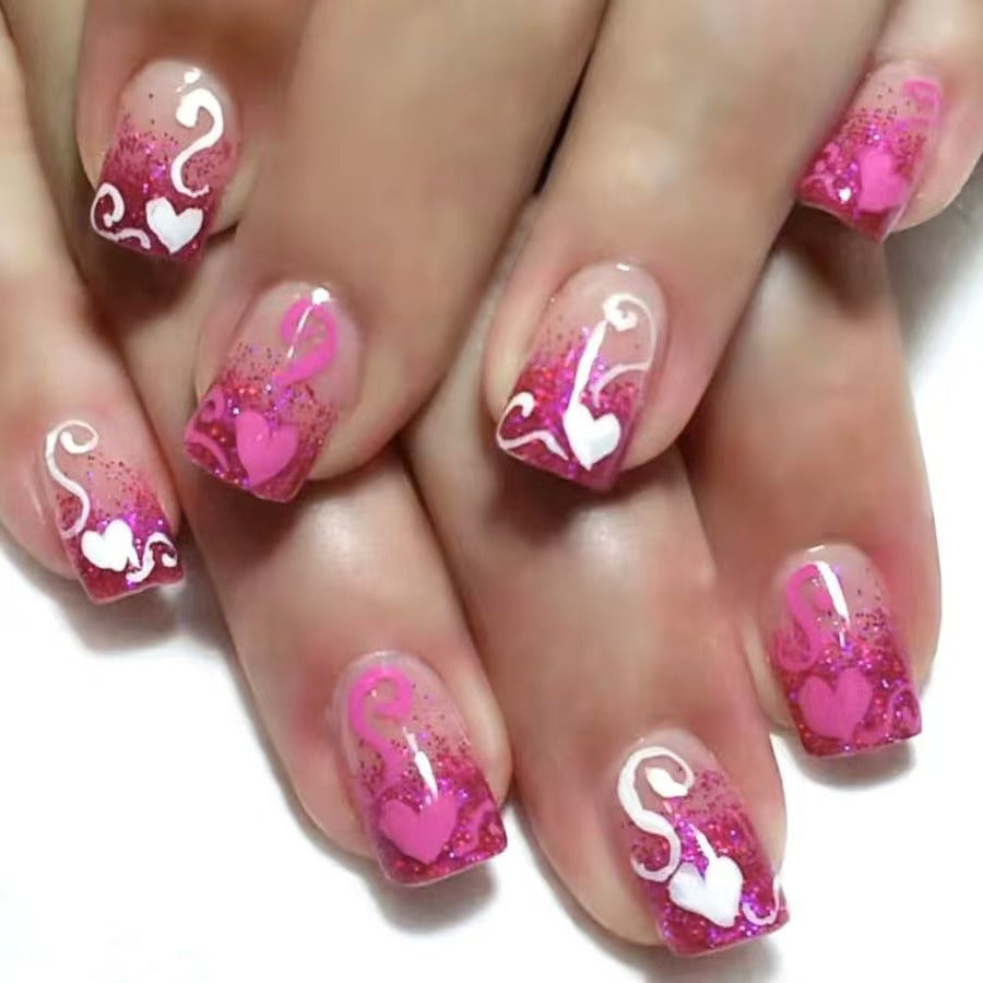 French Glitter Nail Patches