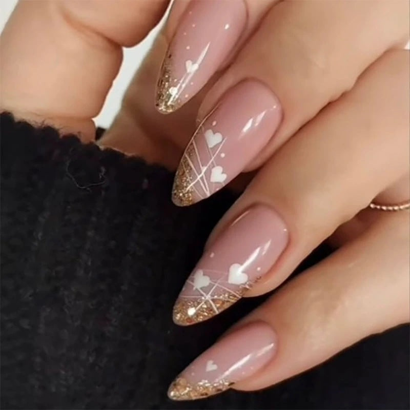 French Glitter Nail Patches
