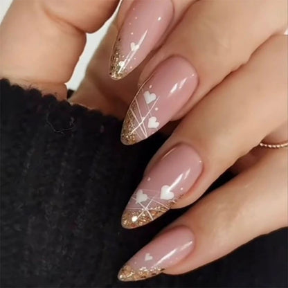 French Glitter Nail Patches