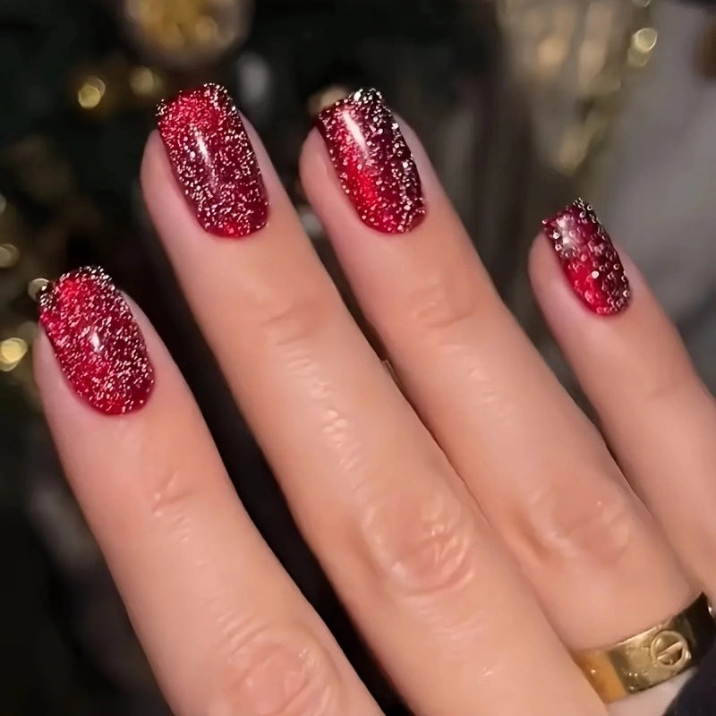 French Glitter Nail Patches