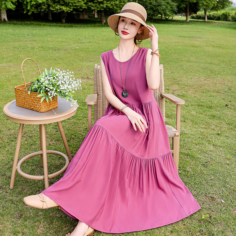 French high-end dress for women in summer