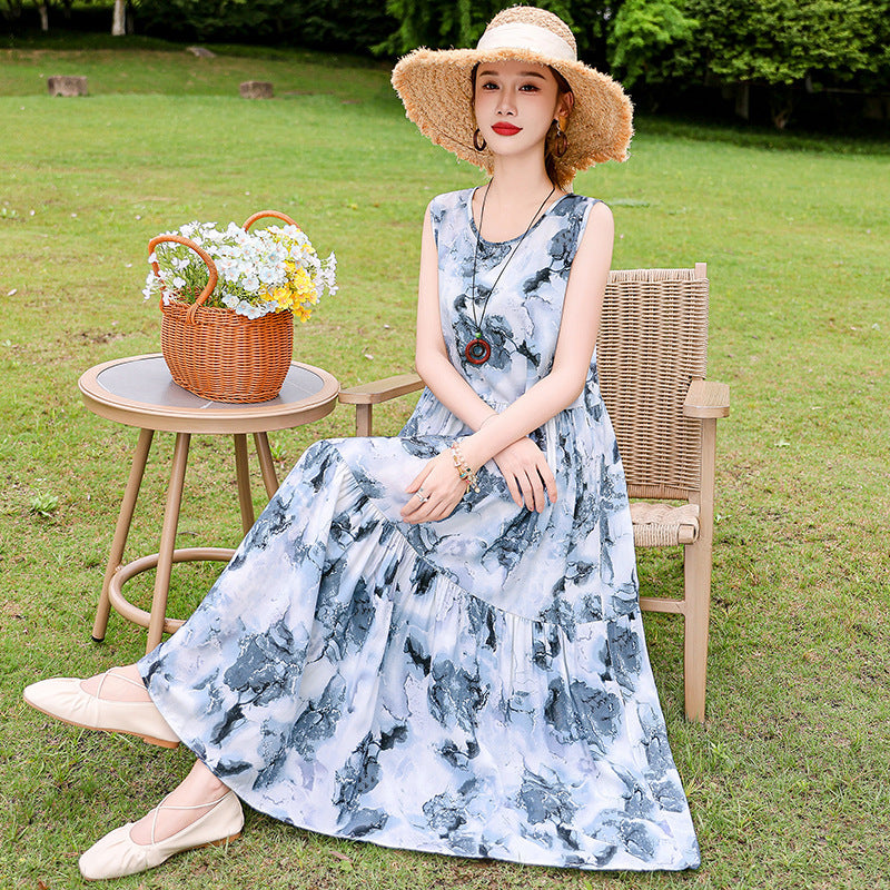 French high-end dress for women in summer
