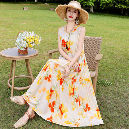 French high-end dress for women in summer
