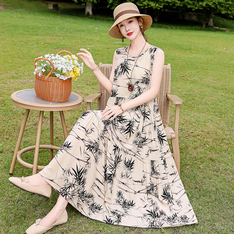 French high-end dress for women in summer