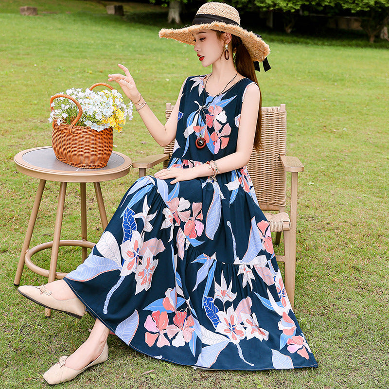 French high-end dress for women in summer