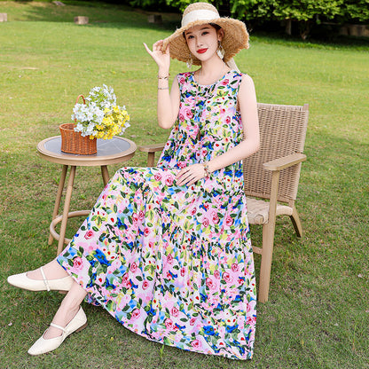 French high-end dress for women in summer